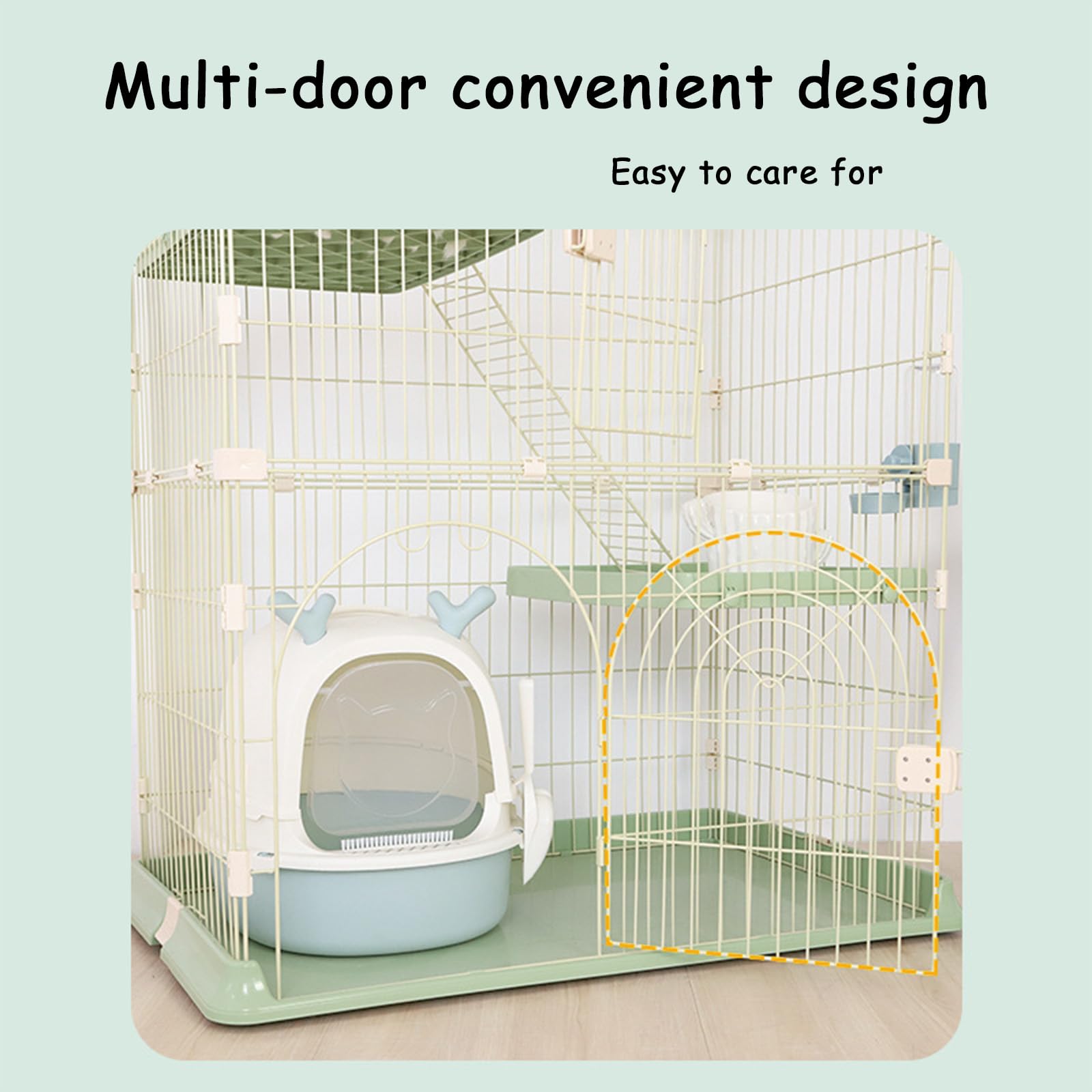 Amazon.co.jp: 猫ケージ キャットケージ 2段 猫 ケージ 2段 猫用ケージ