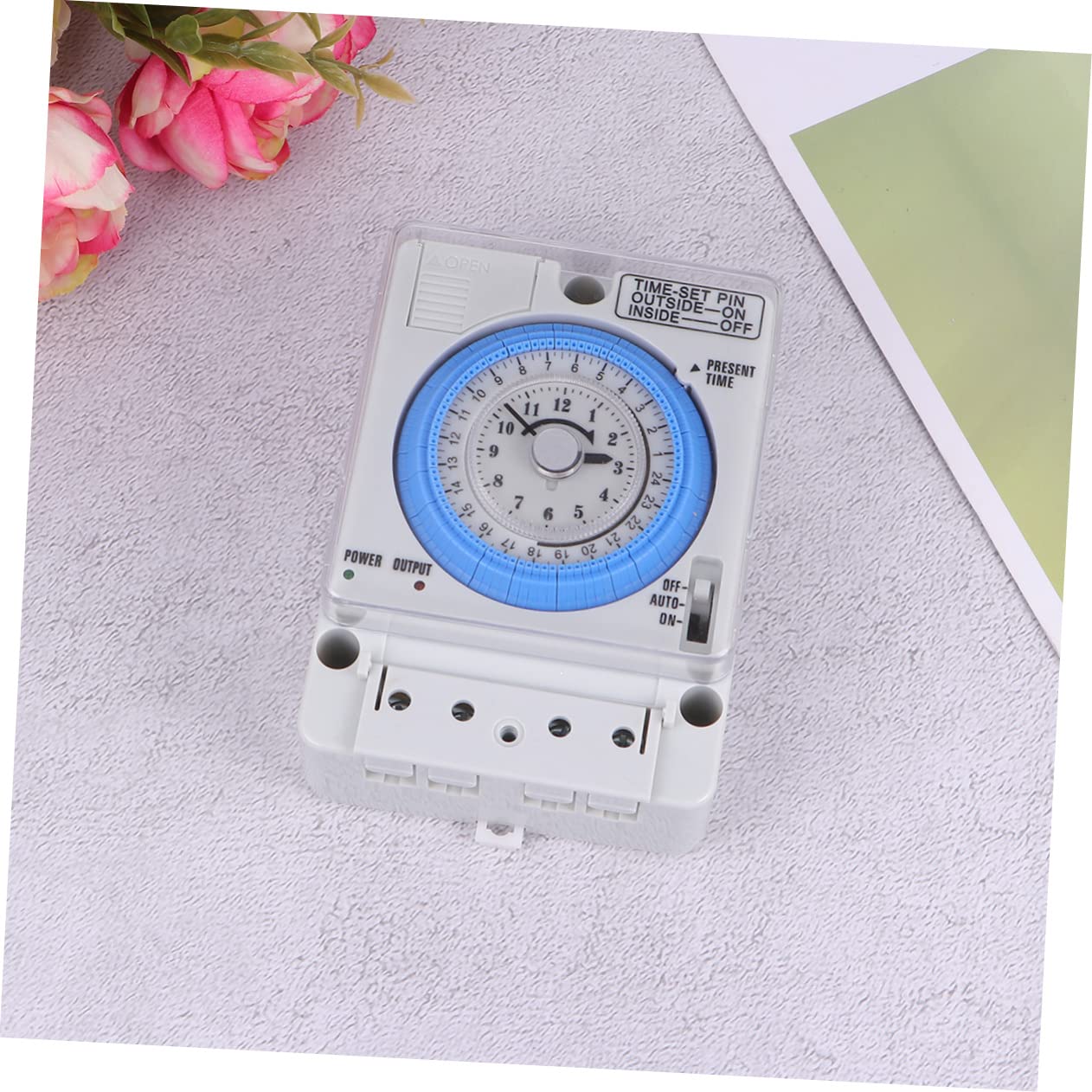 MAGICLULU Timer Meccanico da Cucina, Interruttore Temporizzato Meccanico 110-230vac 16a, Bianco, Pc, per Casa e Pancake