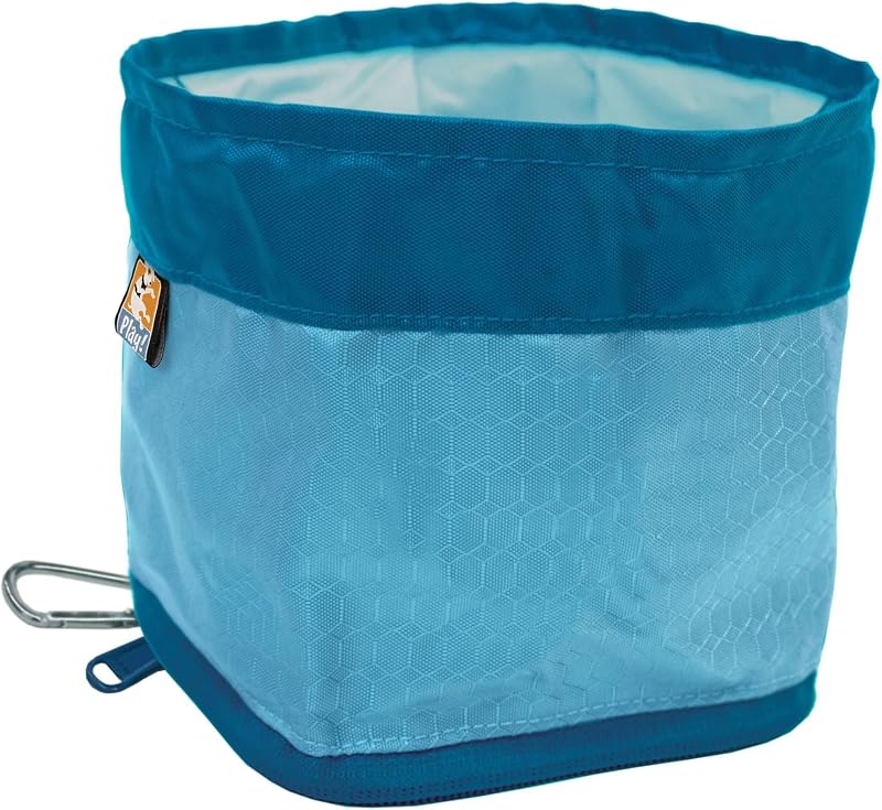 Tigela Dobrável para Viagem para Cães Kurgo Zippy Bowl Coastal Blue, 1,42 L