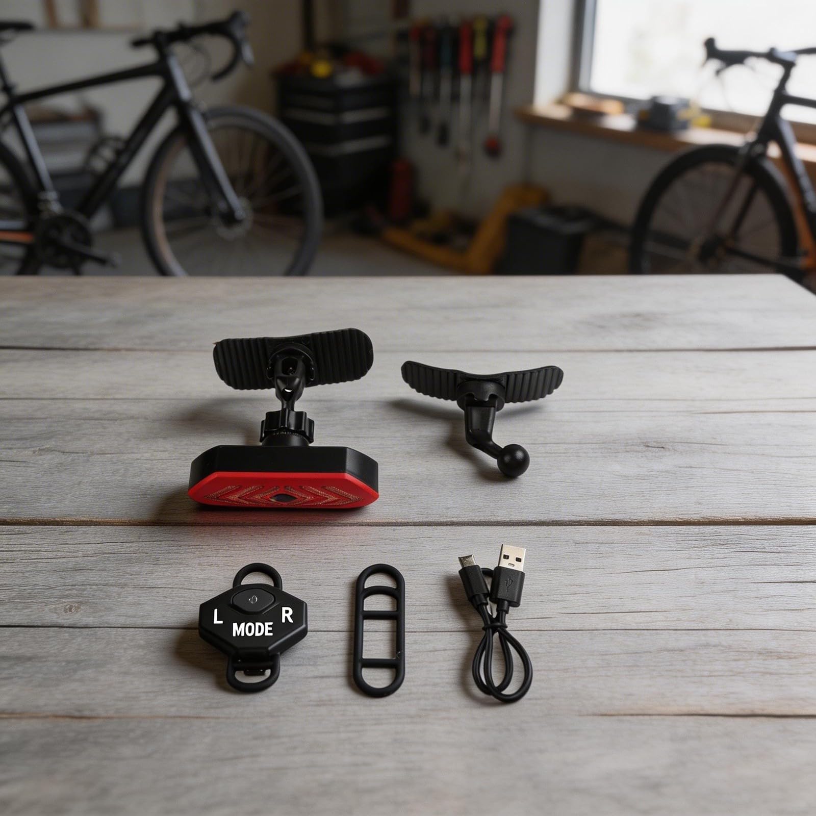 Feu arrière LED en plastique pour scooter avec interrupteur à distance