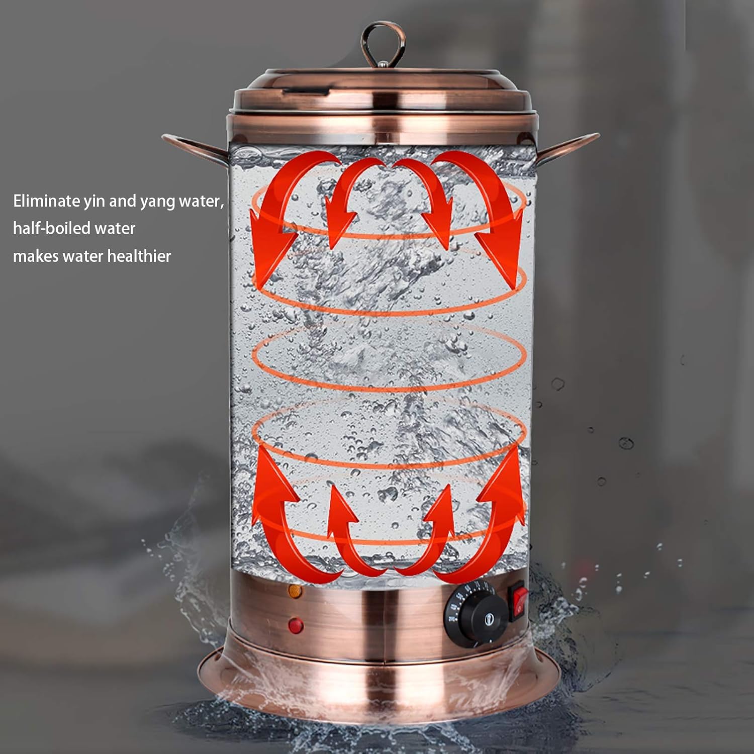 TYH Hervidor De Agua para Hostelería, Tetera Comercial De Acero Inoxidable con Indicador De Nivel De Agua Y Control Automático De Temperatura, para Uso Doméstico Y De 20L