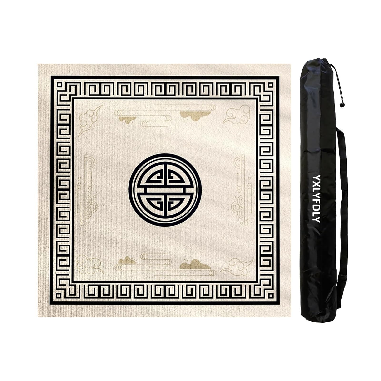 Tapis de Poker, Épaissi et antidérapant avec Sac de Transport, Grand Tapis Jeu for Poker, Cartes, Jeux tuiles(70cm/27.55in)