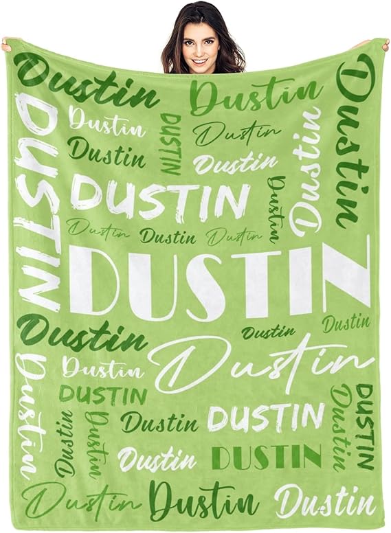 Personalized Blankets for Kids with Names Customized Blankets with Name for Adult Custom Blanket Gift for Birthday Christmas Valentines Day Gift