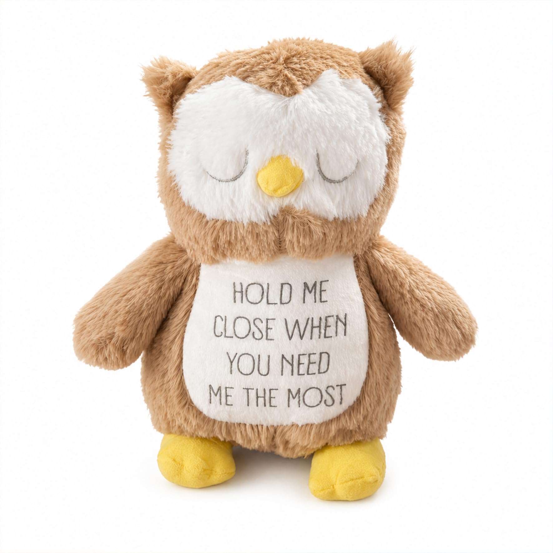 Silly Dog Designs - Hold Me Close Plushie - Comfort Plush with Reassuring Message - Emotional Support Gift for Children & Loved Ones - Dinosaur, Unicorn & Owl Soft Toy (Owl Non Personalised) โ image 1
