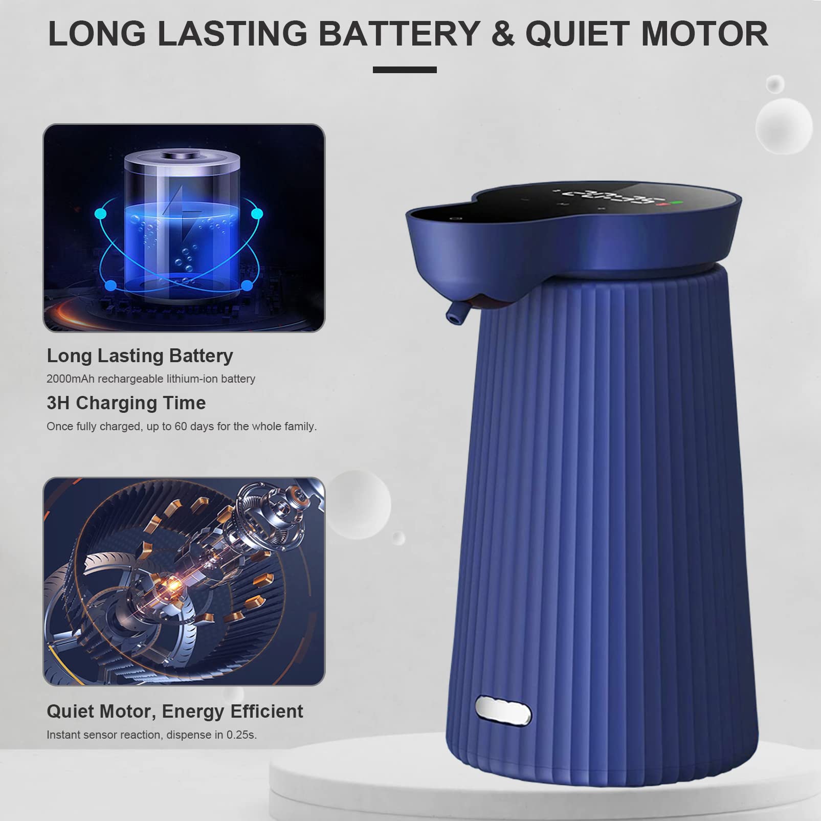 Automatischer Seifenspender, Dalugo No Touch Schaumseifenspender Sensor Automatischer Seifenspender, Dalugo No Touch Schaumseifenspender Sensor