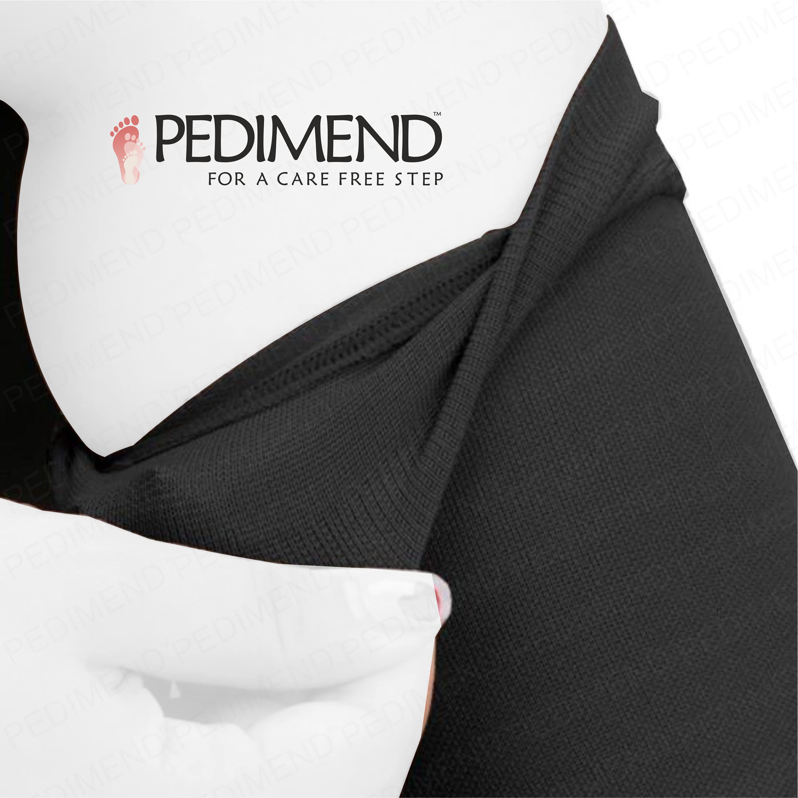 PEDIMEND™ Wysokie mocne skarpety uciskowe do kolan dla mężczyzn i kobiet | idealne do ciąży, podróży samolotem | Zwiększone krążenie krwi | Zmniejsz zmęczenia, obolałe nogi (czarny, 3 pary - 6 szt.)