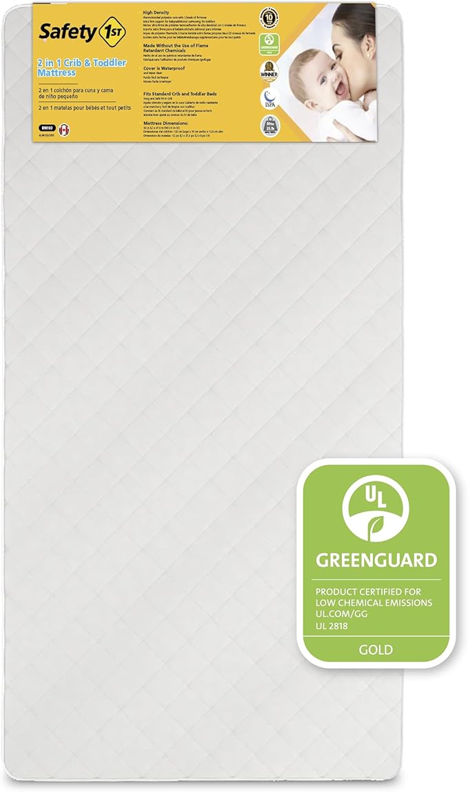 Safety 1st Heavenly Dreams Deluxe Baby Crib & Toddler Bed Mattress