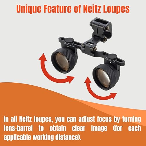 Miniatura 3 de Lupas quirúrgicas para médicos cirujanos y dentistas NTZ-BLP-4 LOUPES (4.0X - 4.5X) 21.65 - 13.78 pulgadas (21.654 in - 13.780 in) (blanco verde)