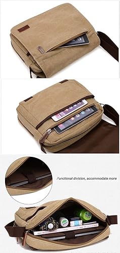 Miniatura 4 de Sechunk Pequeño bolso de hombro cruzado de lona vintage, Bb_284