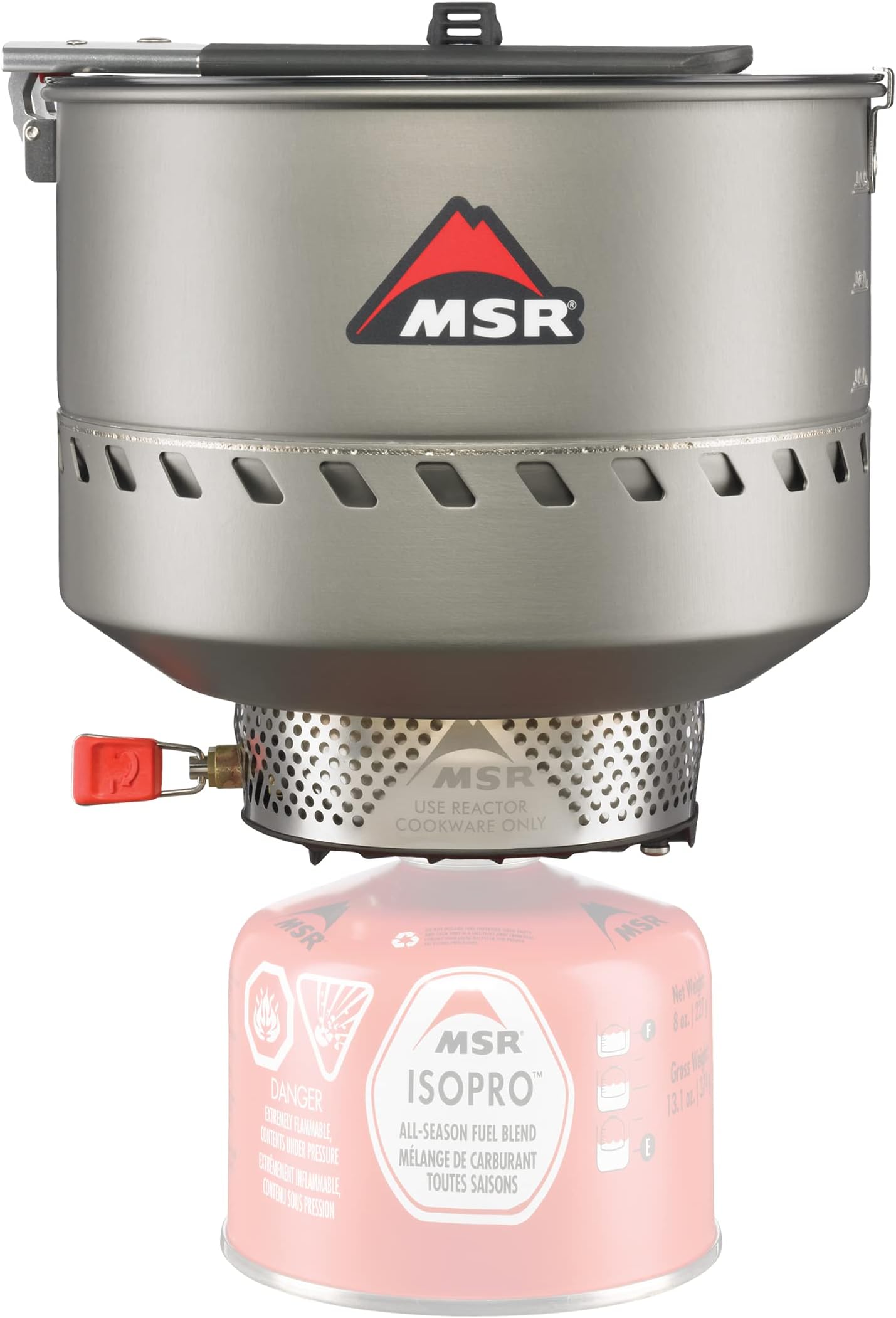Reactor Windproof Camping and Backpacking Stove System, 2.5L