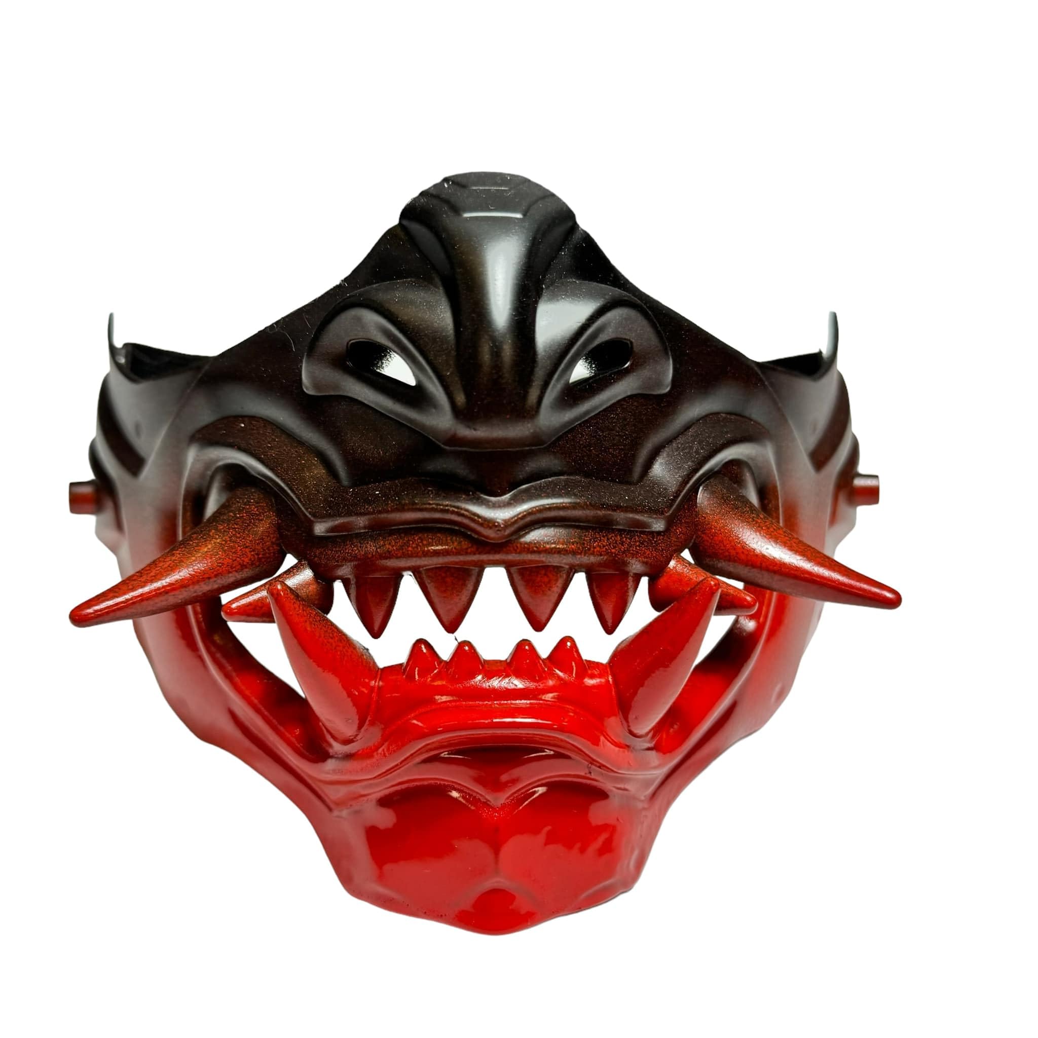 Beyond Collectibles Japanese Monster Hannya Mask Demon Oni Samurai Half Face Shield (Black), One size fit most…