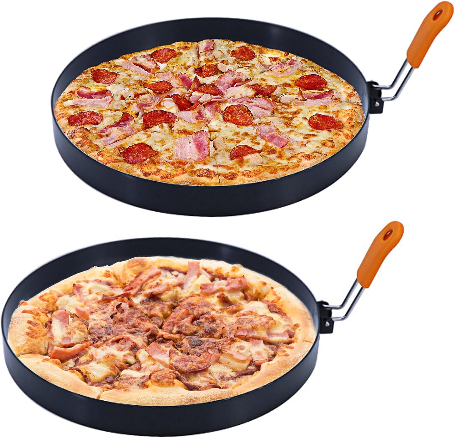 Large 2 Packs 8″ Omelette Ring for Griddle 8 Inch Stainless Steel Omelette Ring with Silicone Handle Round Pancake Mold Rings Griddle Egg Ring Large 2 Packs 8″ Omelette Ring for Griddle 8 Inch Stainless Steel Omelette Ring with Silicone Handle Round Pancake Mold Rings Griddle Egg Ring
