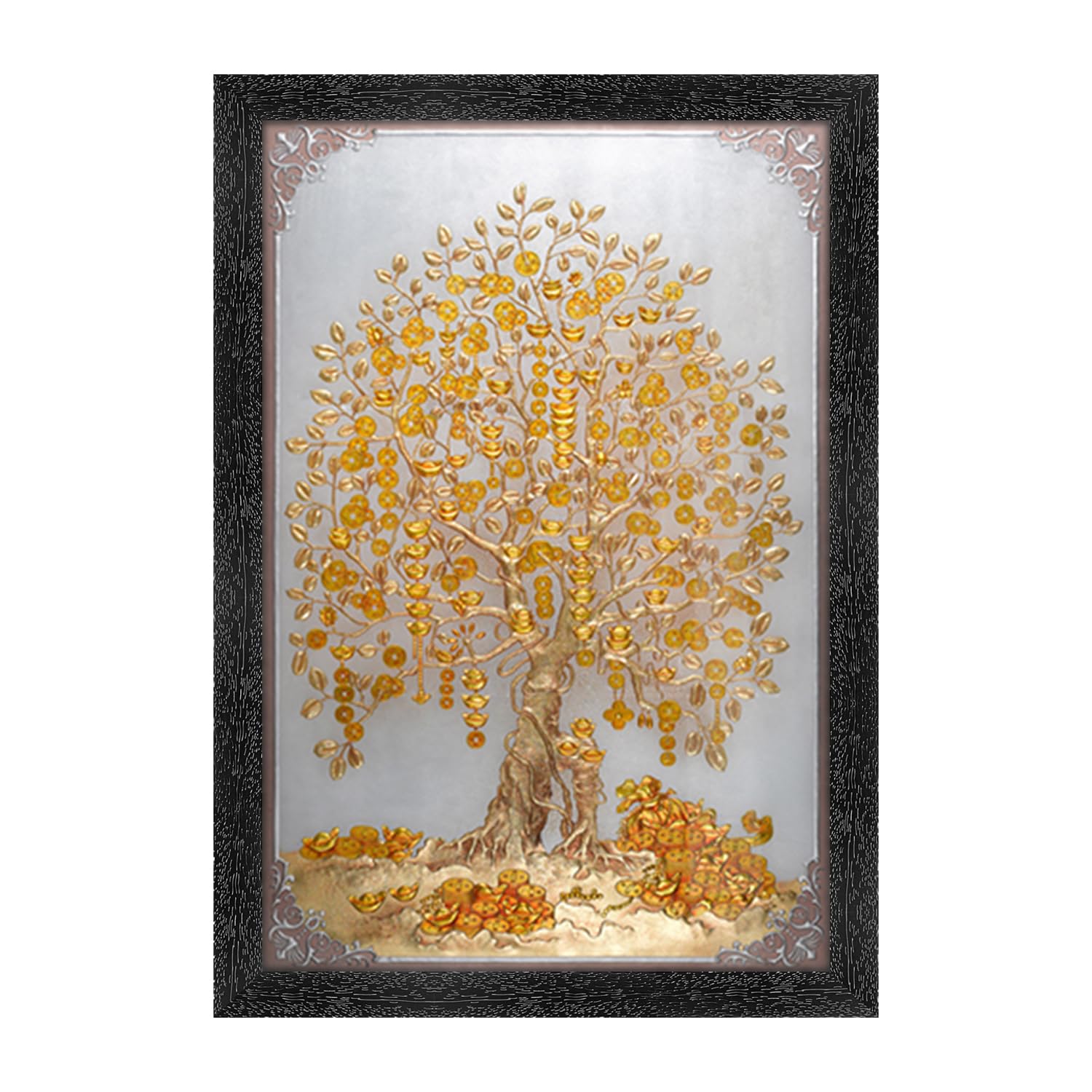Vastu Money Tree Wall Painting - Bring Good Fortune -12