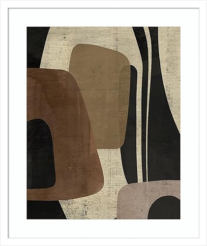 Miniatura 15 de Amanti Art Framed Wall Art Print 33x26 Retro Form Collage II by Victoria Barnes, Abstract Wall Art, Mid Century Modern Decor, Large Poster Painting