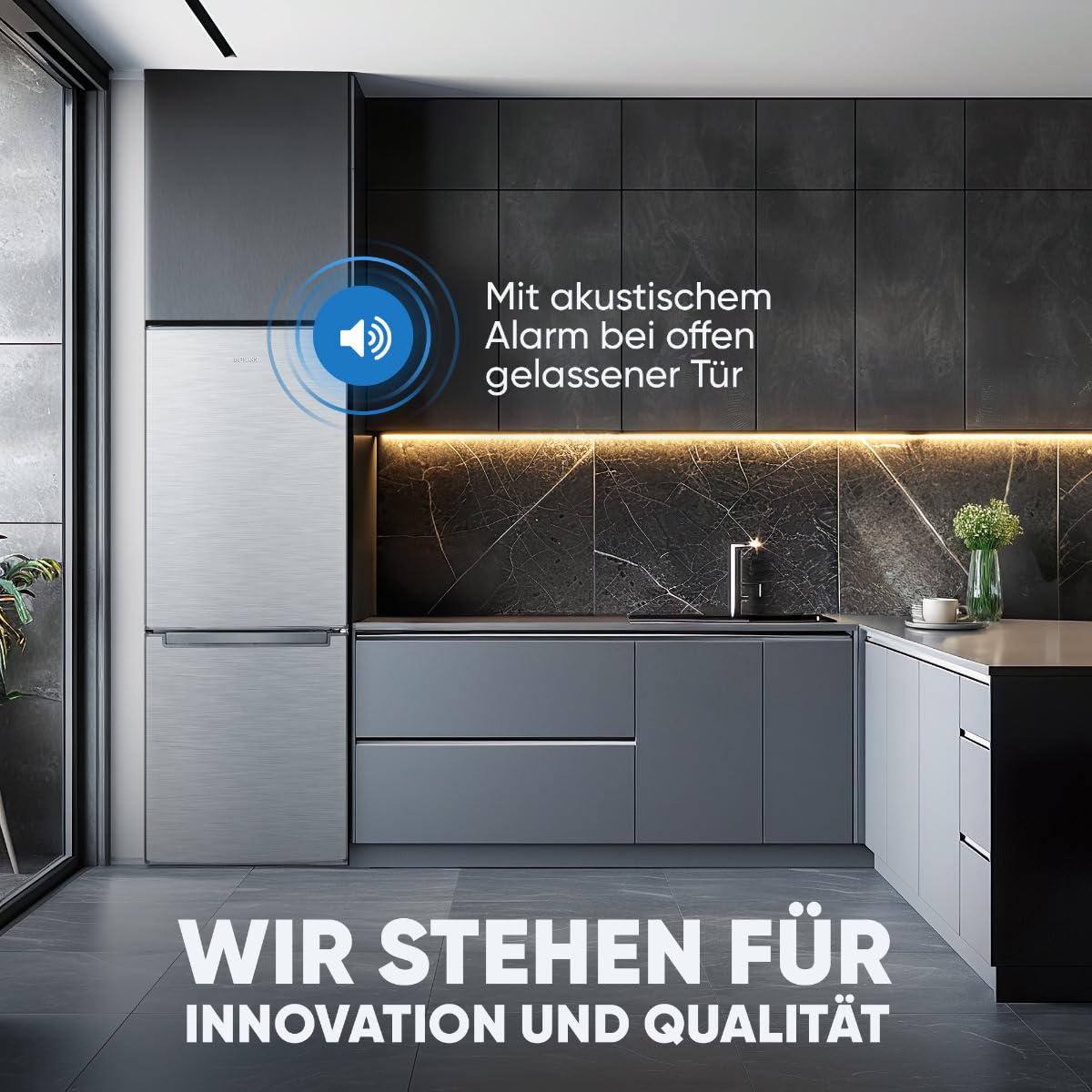 Bomann KG 7359 Kühlschrank mit Gefrierfach 173L 143cm Energieklasse C leise 40 dB