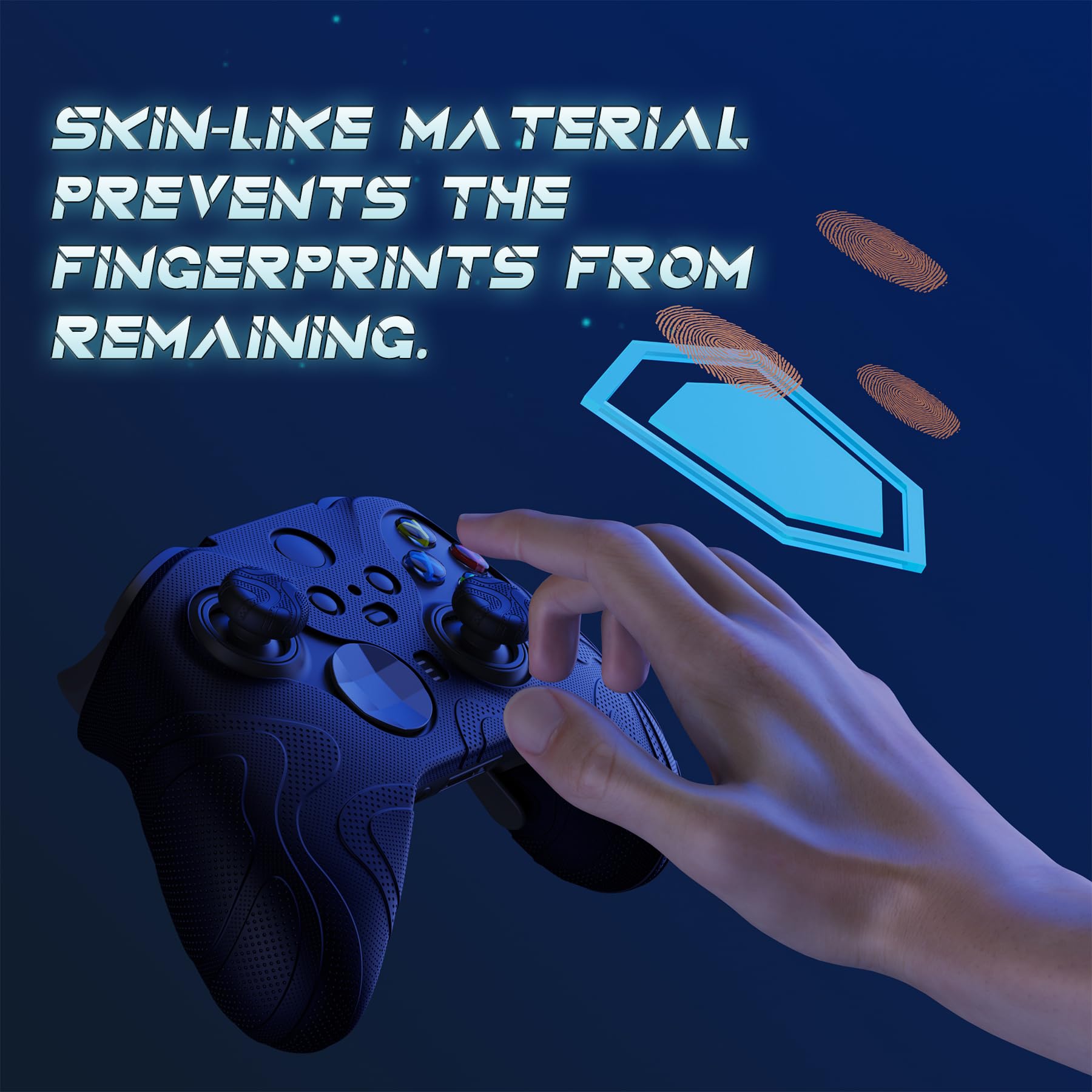 PlayVital Coque Manette pour Xbox Elite Series 2 Core avec Capuchon Joystick,Housse Protection pour Xbox Elite 2 Controller Cover Skin Silicone-Noir,Édition Mountain Range