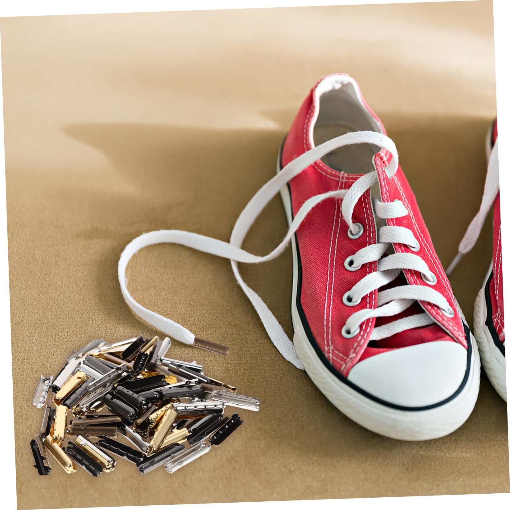 Gatuida Puntas 80 Piezas DIY de Herrete de Cobre para Cordones de Zapatos