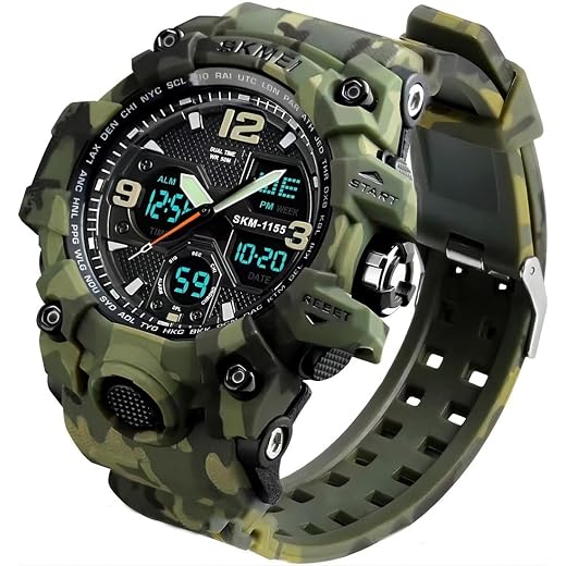 Men's Military Sports Watch, Multi Function Waterproof Digital Tactical Army Watches for Men