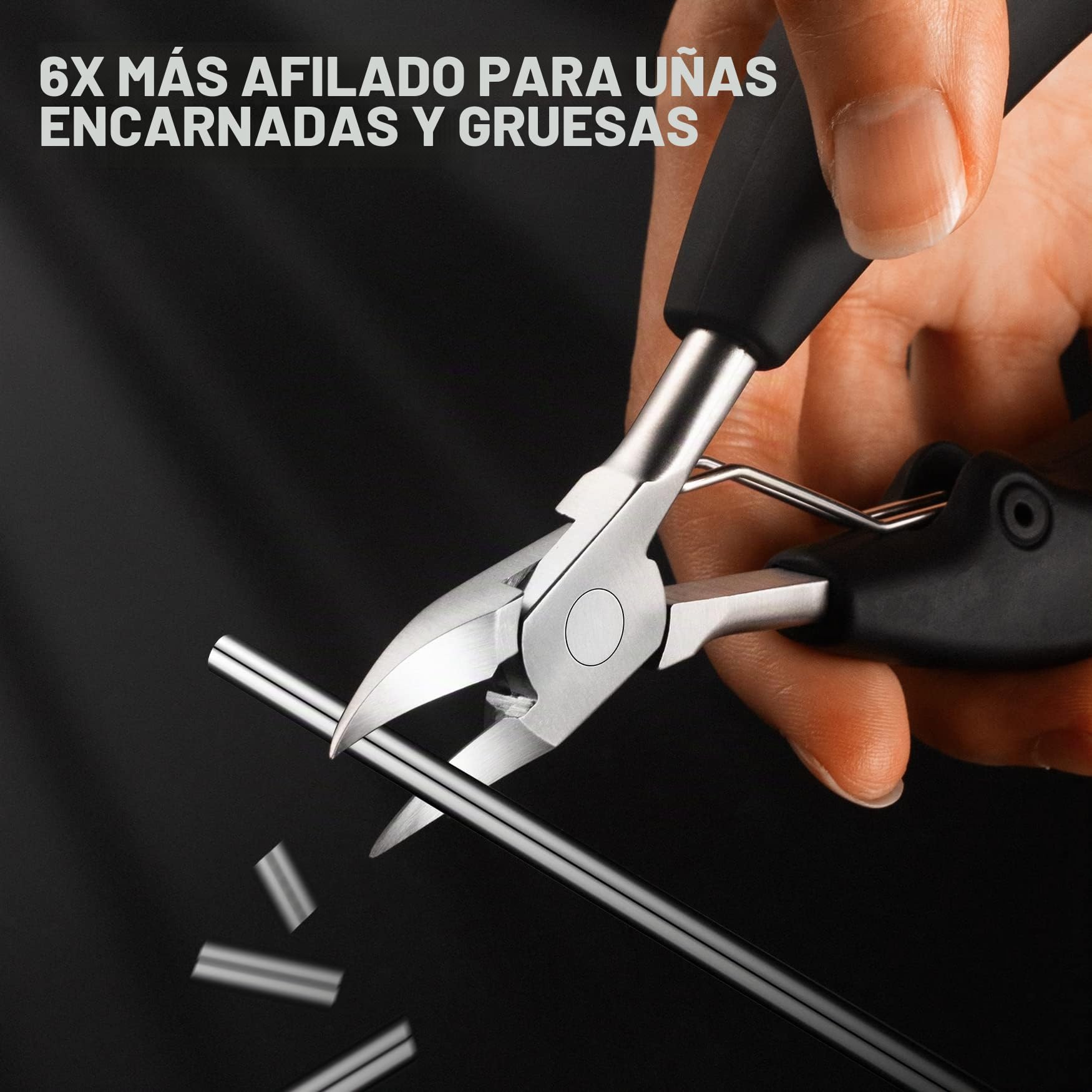 BEZOX Precisión Alicates Cortaúñas de Para Uñas Gruesas o Incrustadas