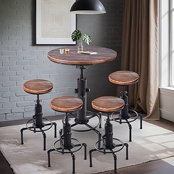 Amazon.com: FUBIRUO Vintage Industrial Bar Stools,Kitchen
