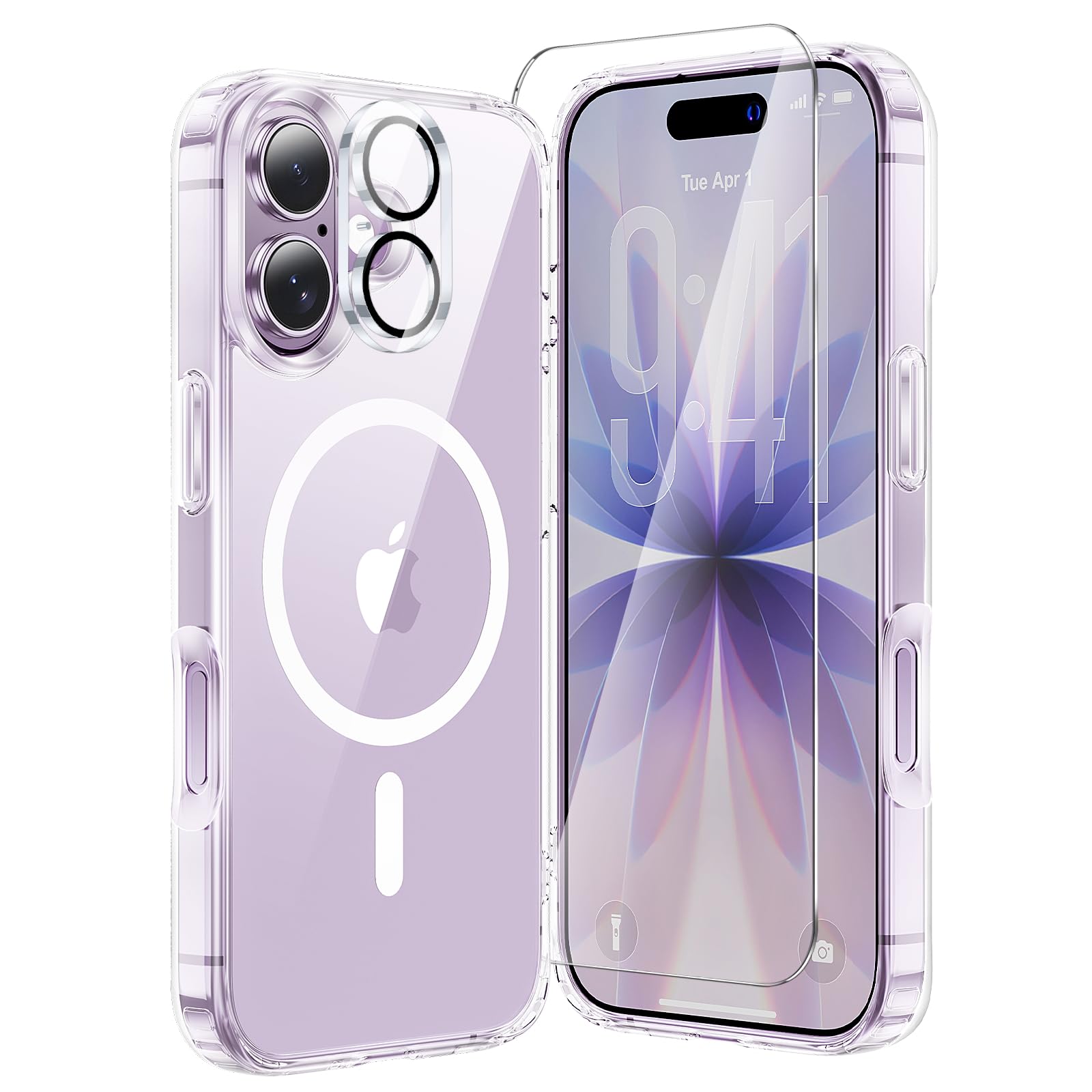 Amazon.co.jp: Bruzaio iPhone 17 用 ケース【強化ガラスフィルム+