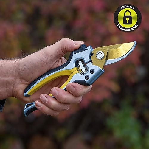 Miniatura 6 de Melnor Paquete 84760-IN - Cuchillas de titanio, incluye 27 podadoras de derivación de 8.5 pulgadas y juego de valor de podadora de 8.5 pulgadas,