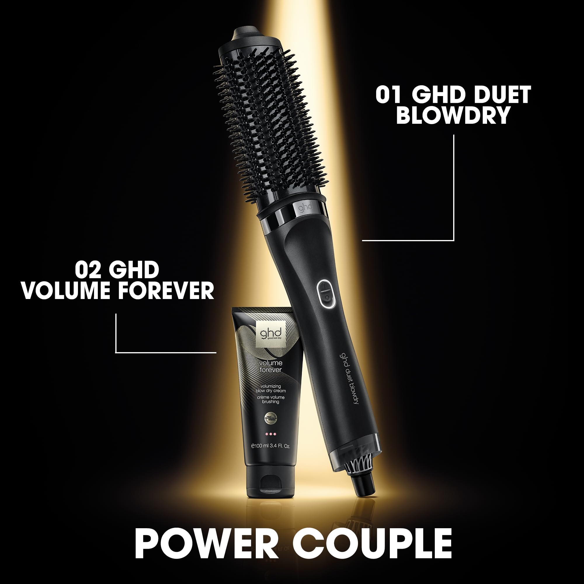 ghd Duet Blowdry, Spazzola Asciugacapelli Lisciante, Capelli più Lucenti fino a 24H, Da Bagnato ad Asciutto Senza Danni da Calore, Piega 3x più Voluminosa, Per Tutti i Tipi di Capelli