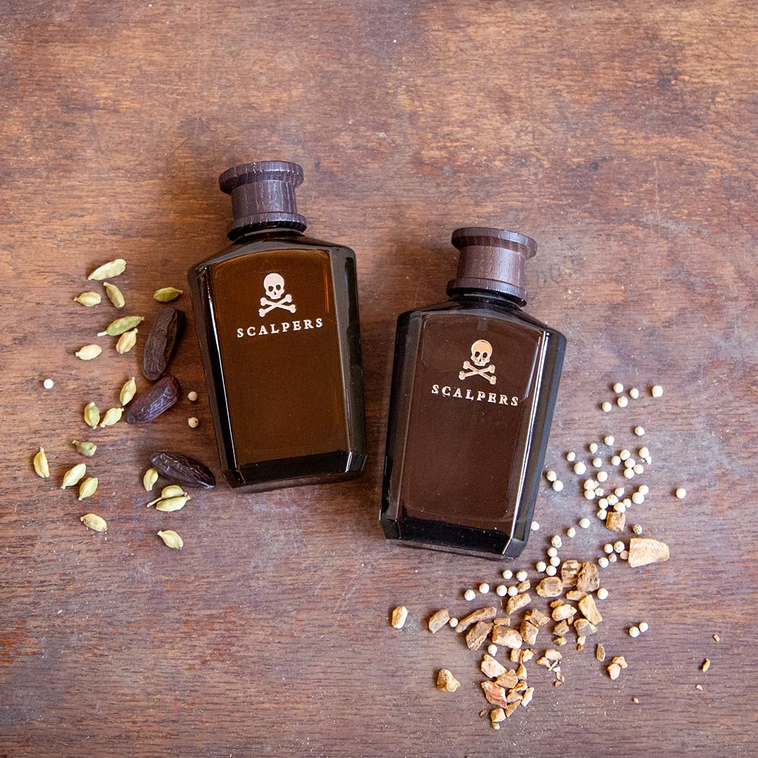Scalpers The Club, woda perfumowana dla mężczyzn, aromatyczny zapach drzewny, 75 ml z rozpylaczem