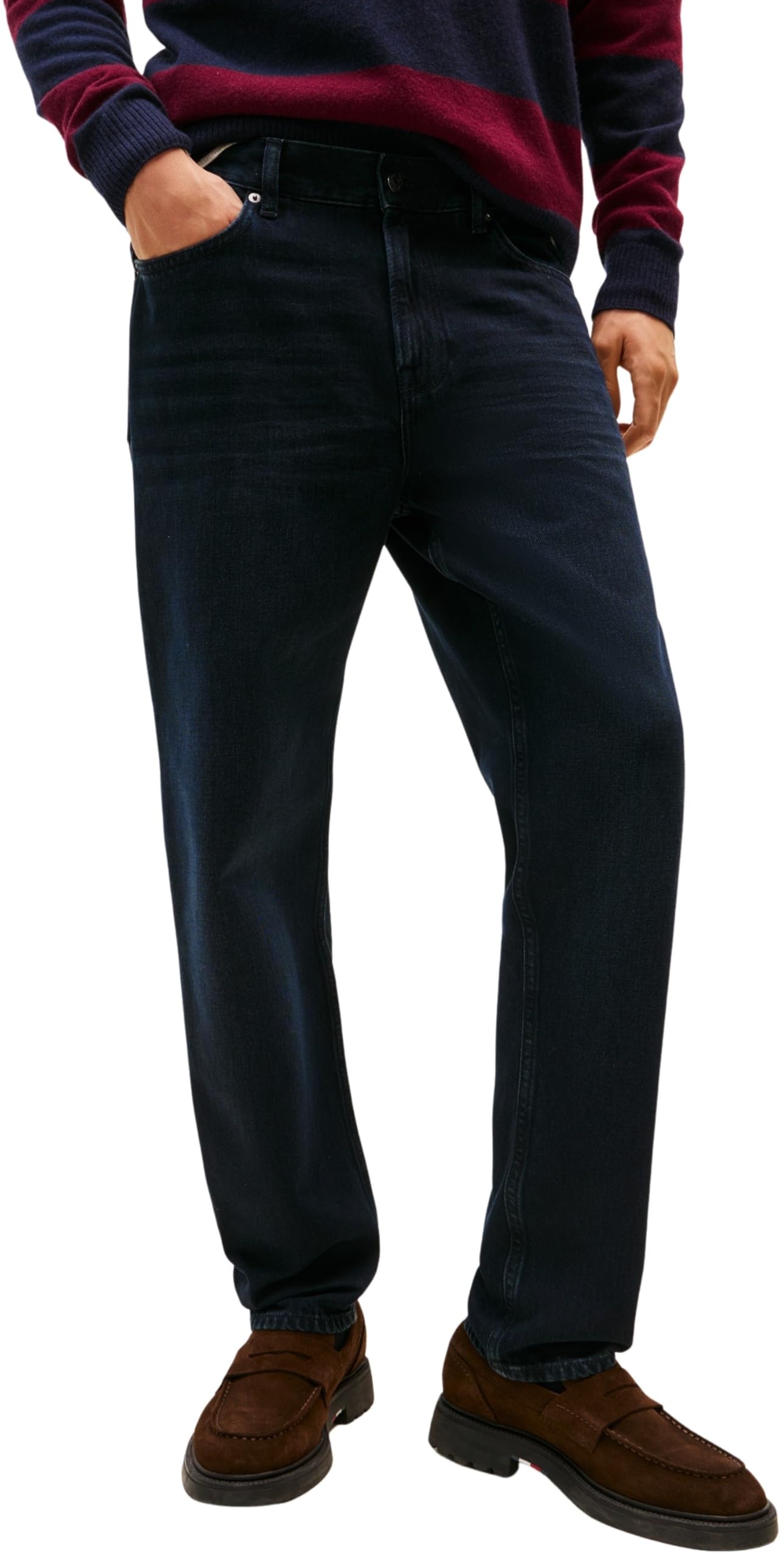 Tommy Hilfiger Men's Harlem Windum Tapered Fit Jeans, Blue (Windum Blue Black), 32W/36L