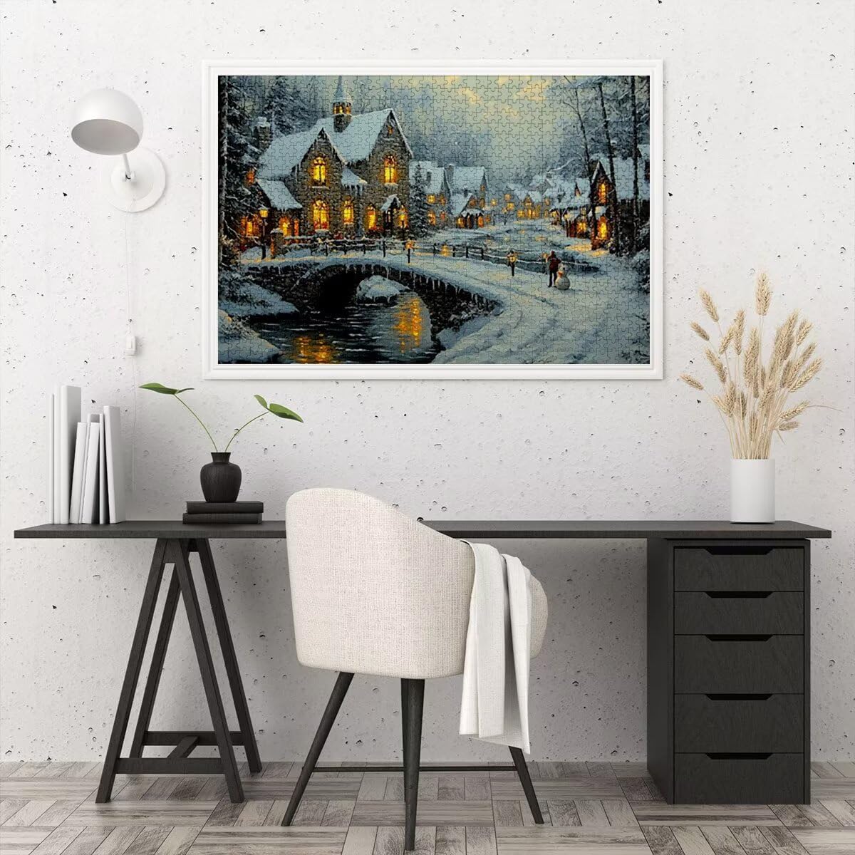 Puzzle 2000 Piezas, Puzzle Paisaje con Caja Regalo para Adultos, Rompecabezas de Madera, Rompecabezas Desafiante Decoracion Navidad, Regalo Mujer, Cuadros Decoracion Salon Modernos, (Invierno) A-3
