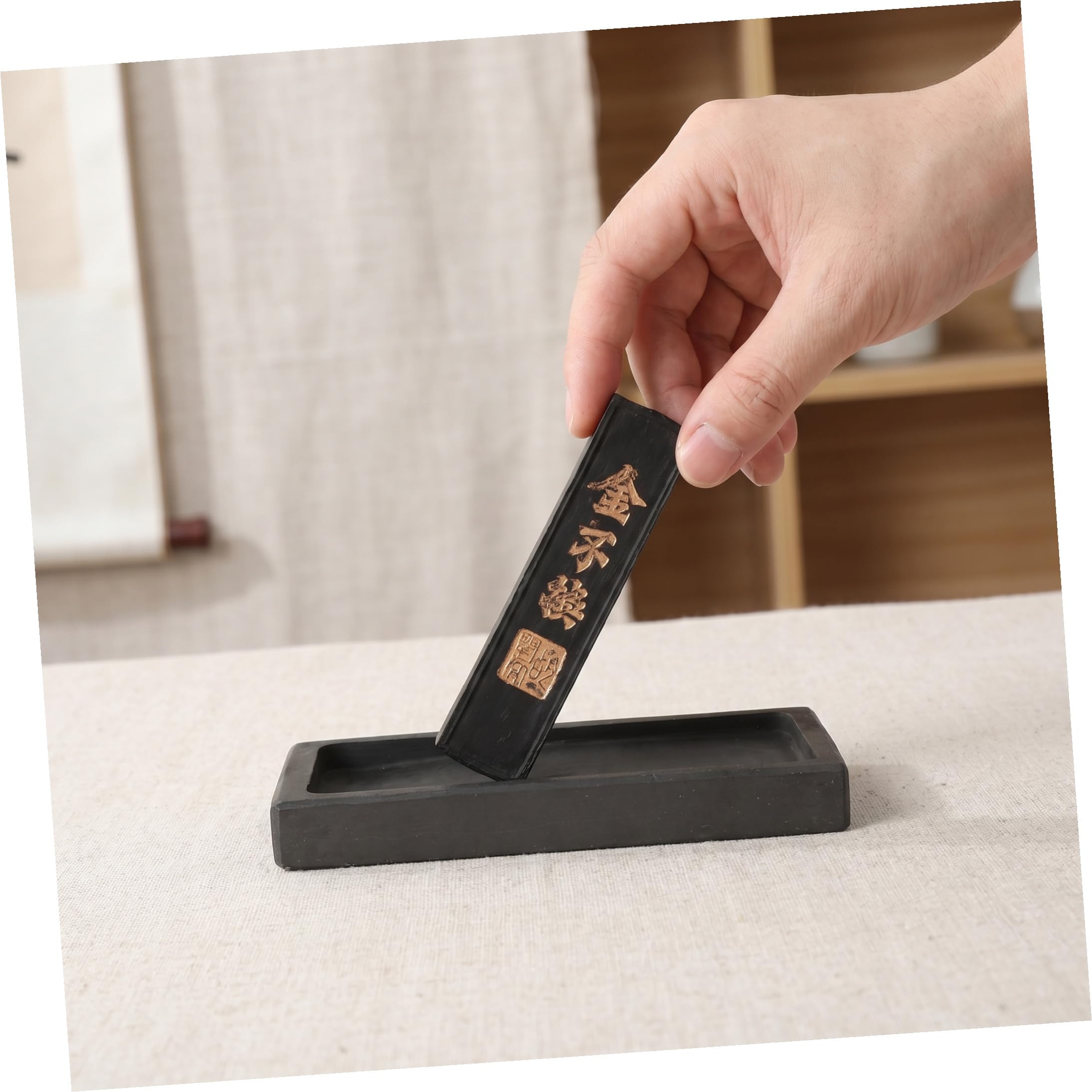 EXCEART 4ensembles Encrier Avec Stick Encre Inkslab Pour Et Peinture Traditionnelle Chinoise Pratique Pour Artistes Et Étudiants
