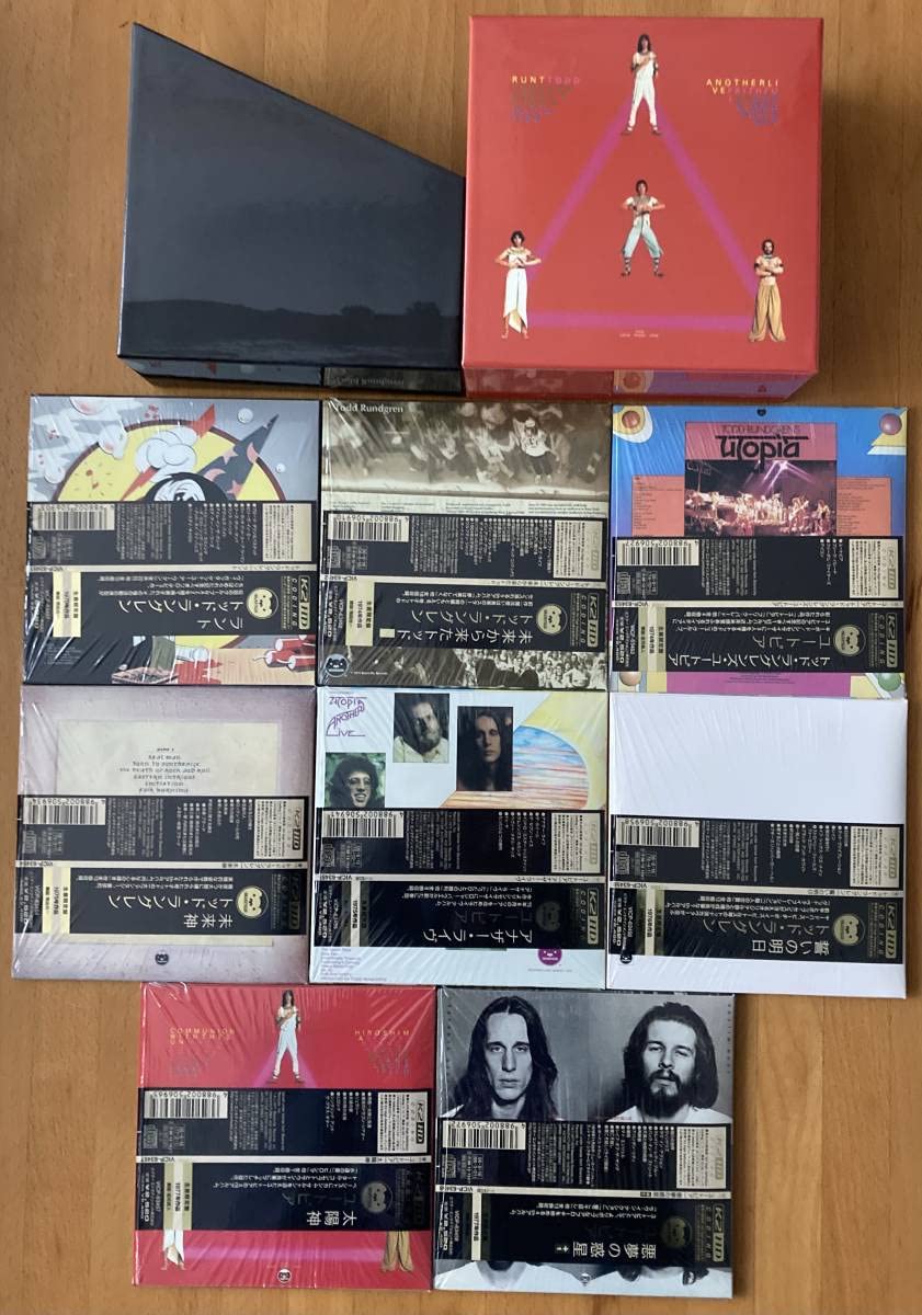 紙ジャケット用特典箱・帯8CD トッド・ラングレン／ユートピア UTOPEA 