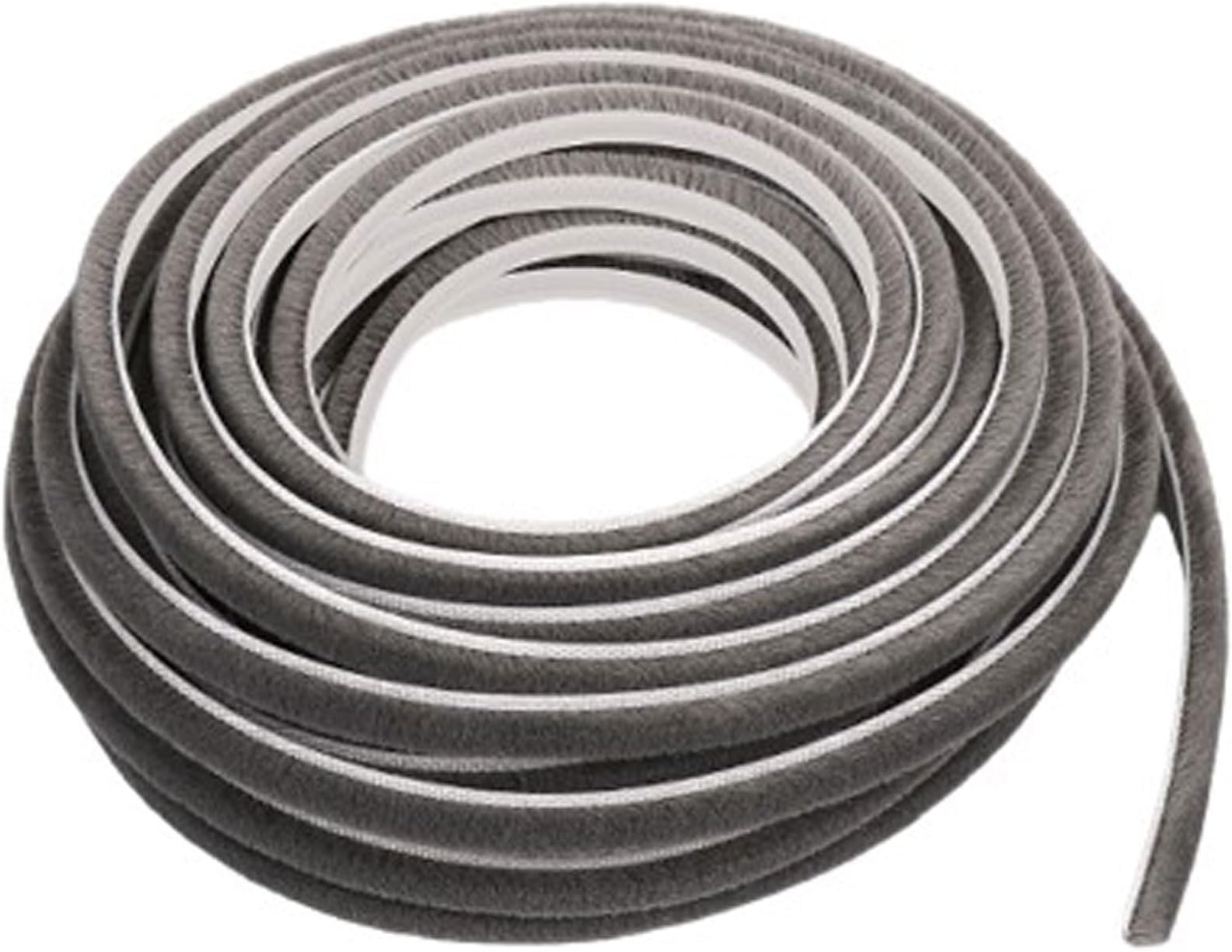 Felt Pile Weather Stripping for Doors, Door Window Weatherstrip Brush Type Windproof Soundproof Insect Proof Grey Multiple Sizes(9 x 9mm)