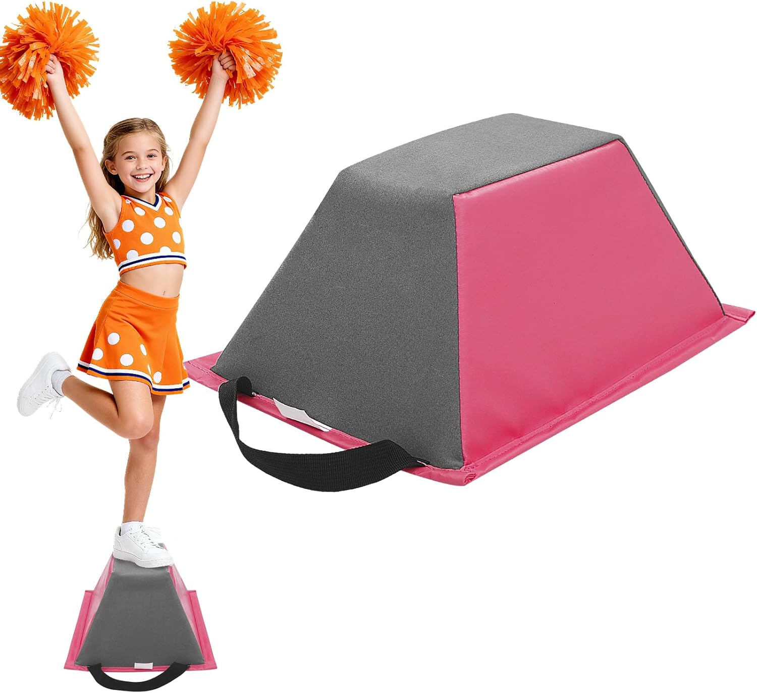 Cheer Flyer Stand Stunt 36 × 23 × 15 cm Stand Training Cheerleading Balance Trainer, Gymnastics Training Stand Stunt for Gym, Home, Indoor, Outdoor