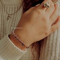 Vista 679 de Amazing Gemstone Yaxaite Bracelet for Women Men's Gifts - Protection Healing Crystal Bracelet - 8mm Gemstone Beaded Adjustable Bracelet Pulseras