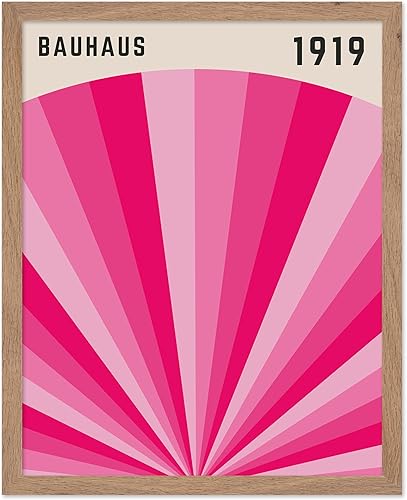 Miniatura 35 de Monem Art Bauhaus Póster – Impresión de sol de California – Arte de círculos arcoíris – Arte geométrico – Arte bohemio chic – Arte moderno de