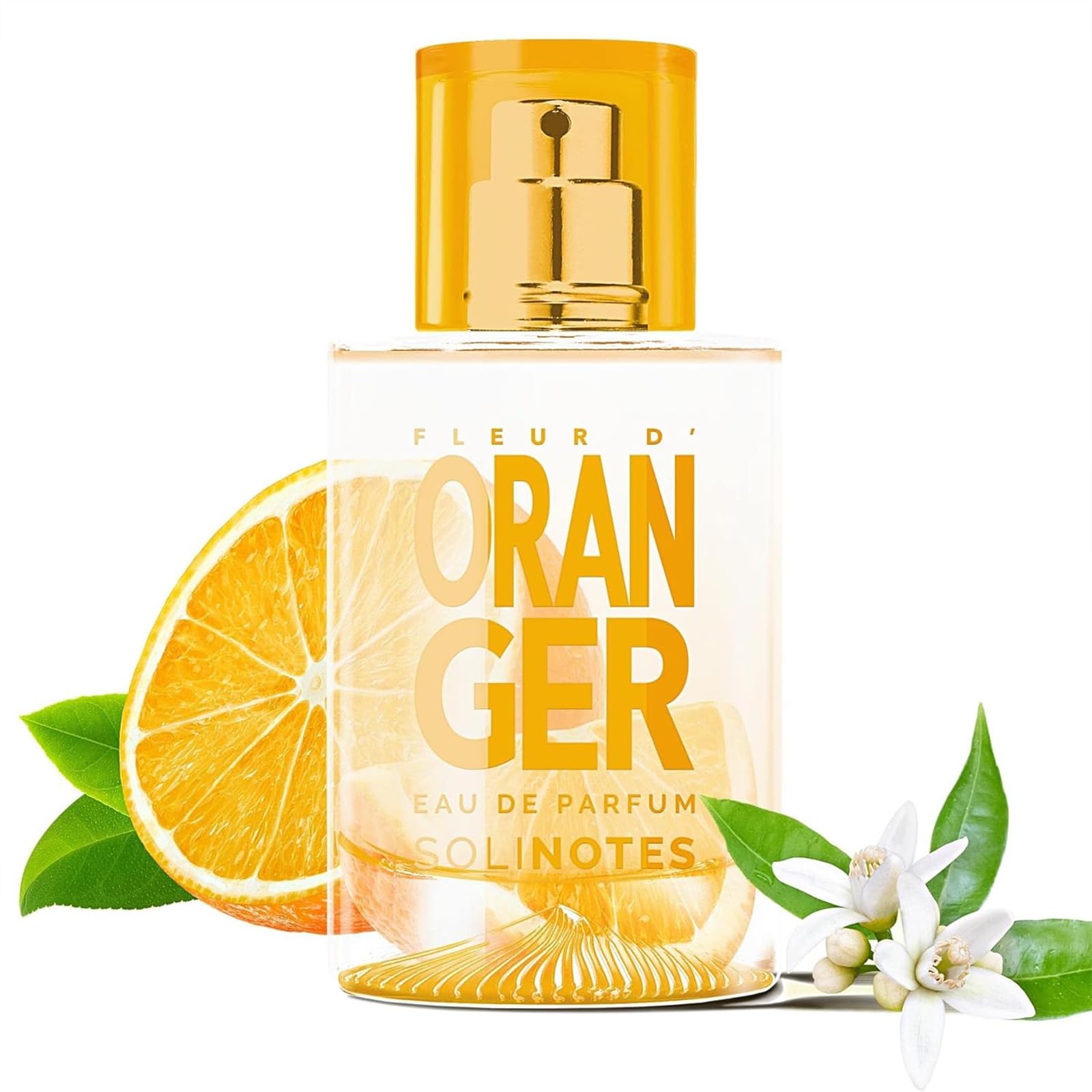 Perfumy damskie SOLINOTES Fleur d'Oranger - woda perfumowana, kwiatowy i kojący zapach, idealny prezent dla niej, 50 ml