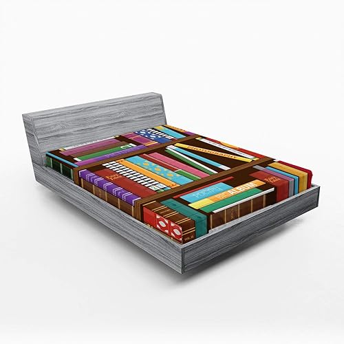 Miniatura 4 de Ambesonne Sábana bajera ajustable de hojas, estampado de acuarela, palmeras silvestres botánicas, hojas, diseño degradado, imagen de selva exótica,