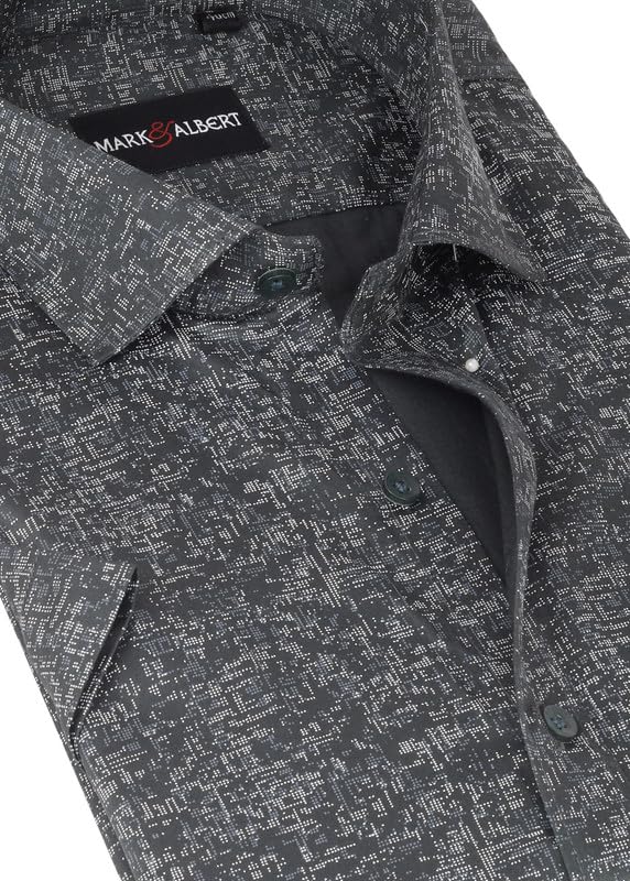 Image of MARK & ALBERT Mens Half Sleeves Printed Shirt