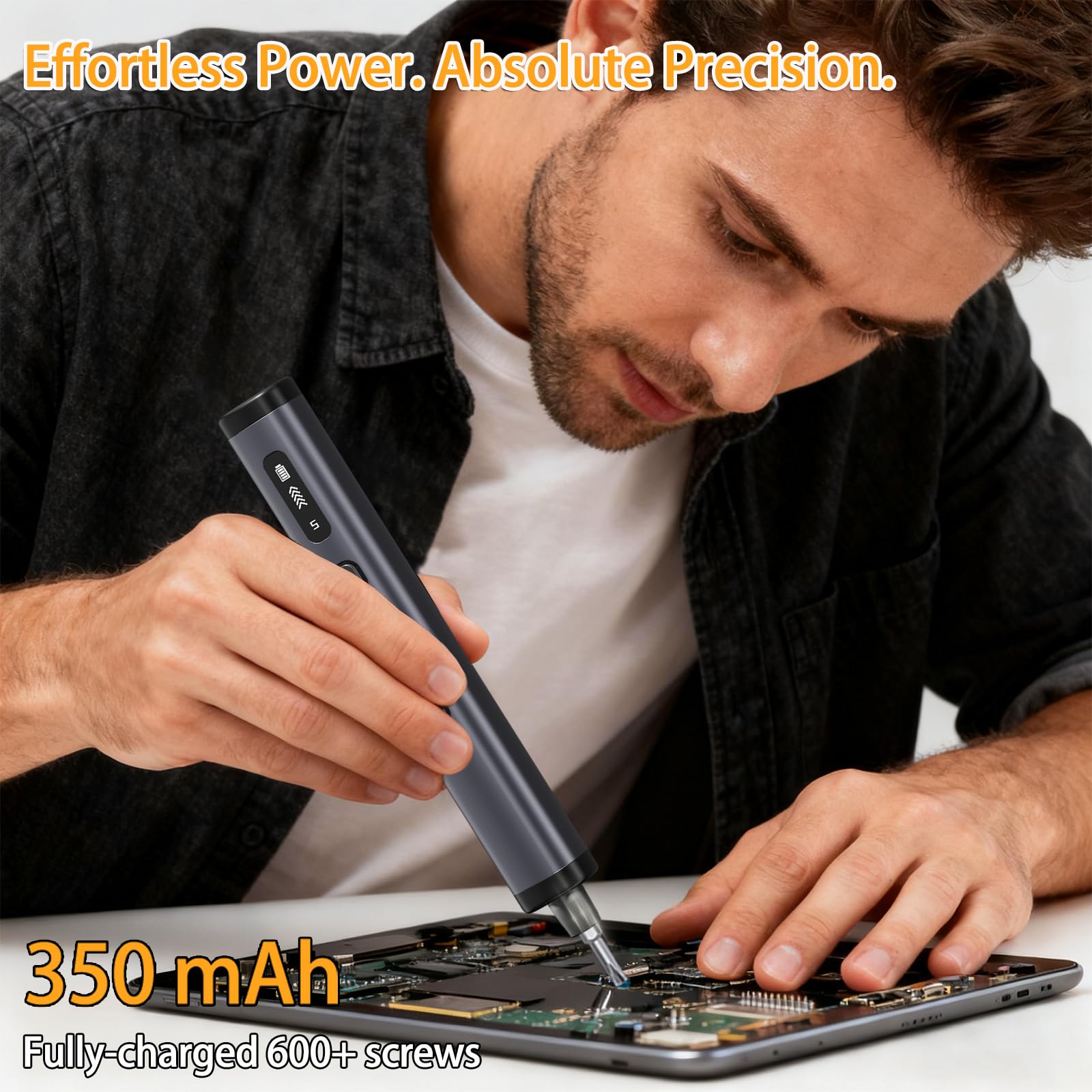 Set di cacciaviti elettrici 78 in 1, cacciavite di precisione, 5 modalità di coppia con 72 punte magnetiche di precisione, cacciavite per telefono, fotocamera, computer, orologio, laptop droni