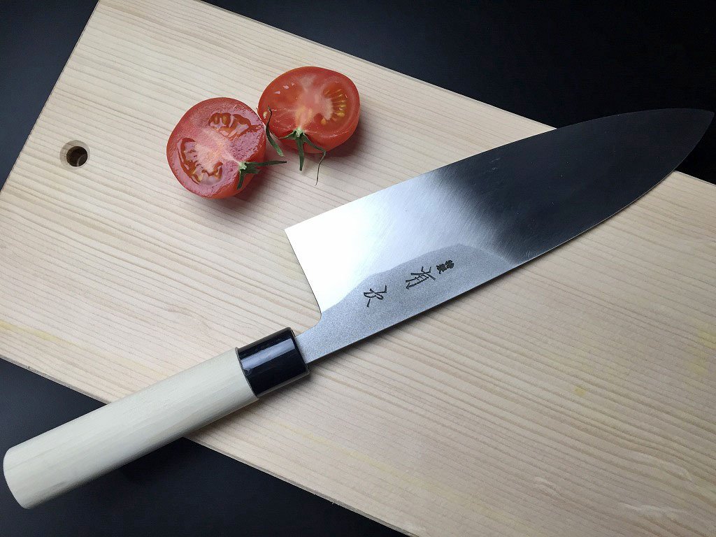 Amazon｜有次 包丁 薄出刃 240 mm 白鋼3 築地 ARITSUGU 柄 名入れ