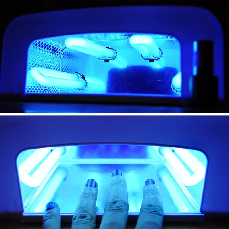 HEALLILY 4db Hordozható Körömlámpa 9W UV LED Szárító Professzionális Csere