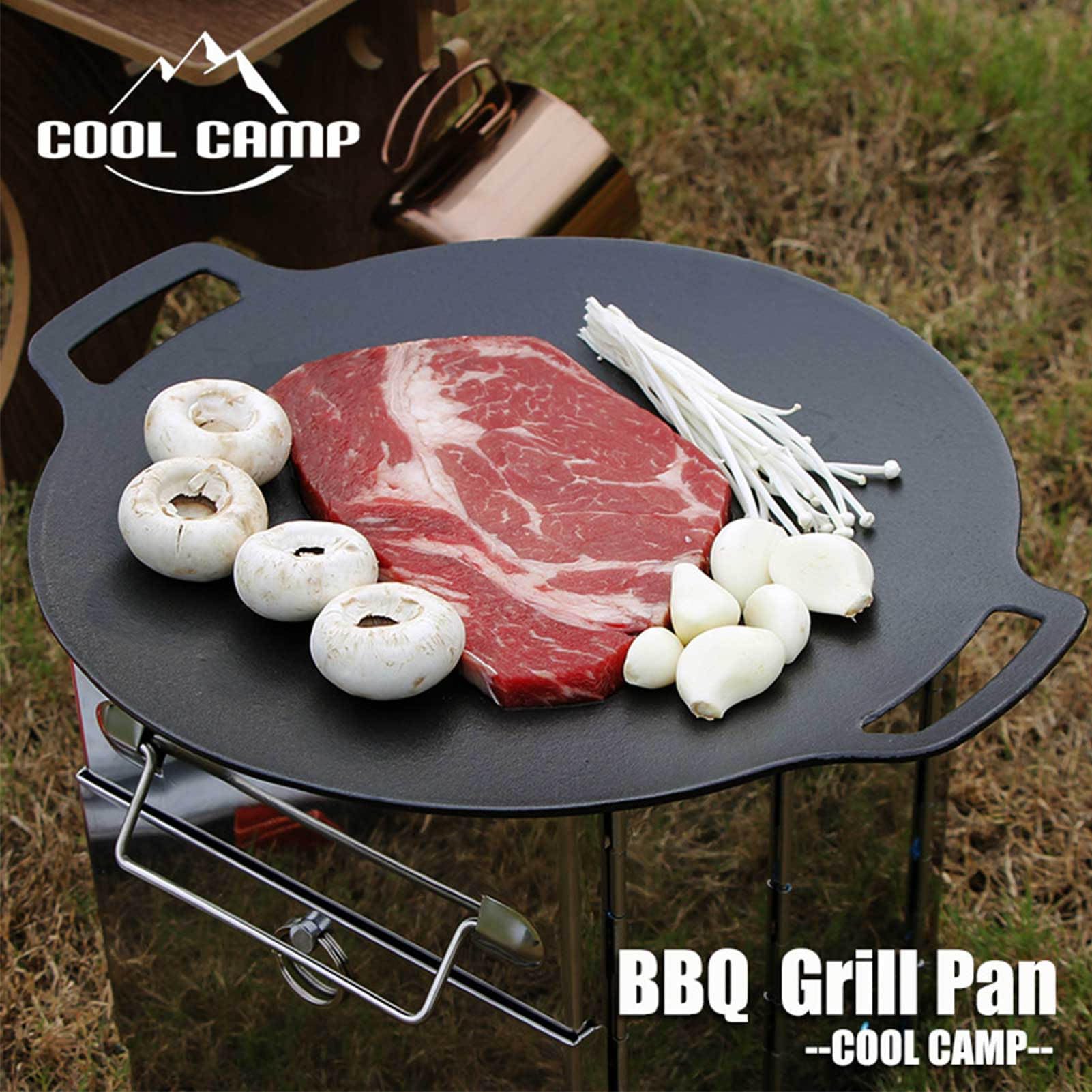 Grill coreano - sartén de hierro fundido, parrilla de asado de carne