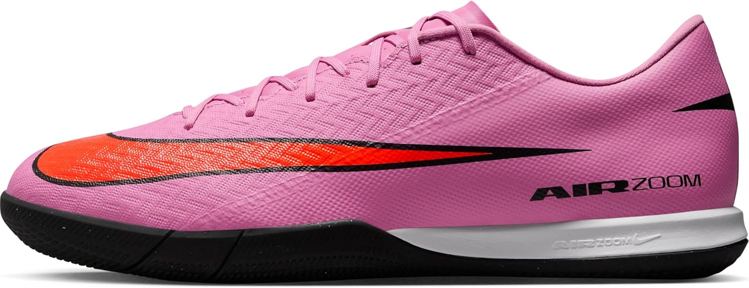 Nike Mercurial Vapor 16 Academy Indoor/Court Low-Top Soccer Shoes (Magic Flamingo/Total Crimson/Black) Size 9.5
