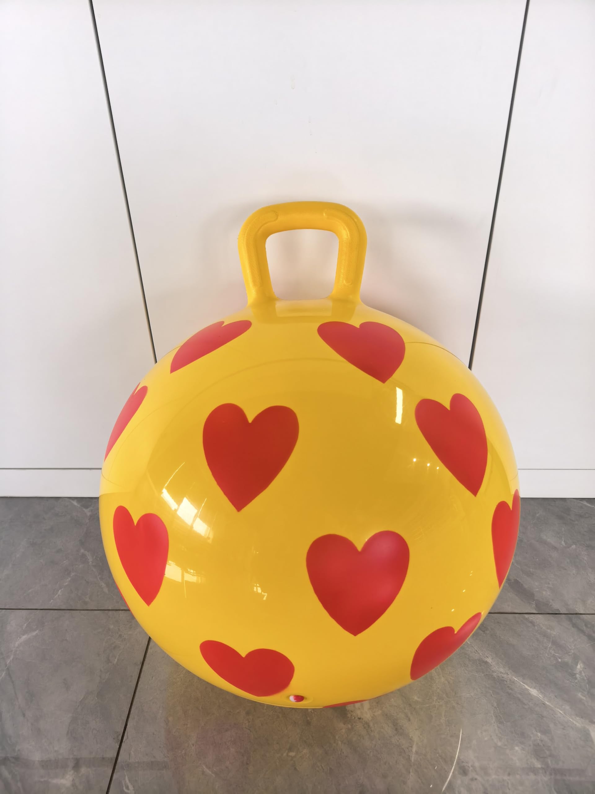 INPODAK 15inch Space Hopper Anti-slip Hopper Ball with Handle Inflatable Jumping Ball with Handpump 40cm Space Hoppers for Kids Age 3 to 6 Boys Girls Indoor Outdoor Garden Yard Hopping Toys โ image 1