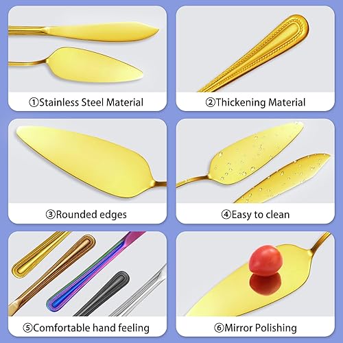 Miniatura 3 de Juego de cuchillos y servidores grabados para tartas de boda, utensilios personalizados para cortar pasteles para novia, novio, cortador