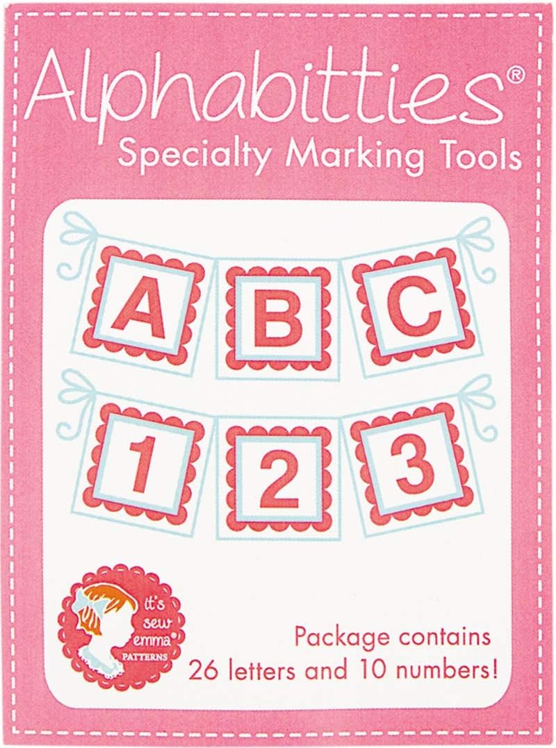 It's Sew Emma Pink ALPHABITTIES, 1 Count (Pack of 1)