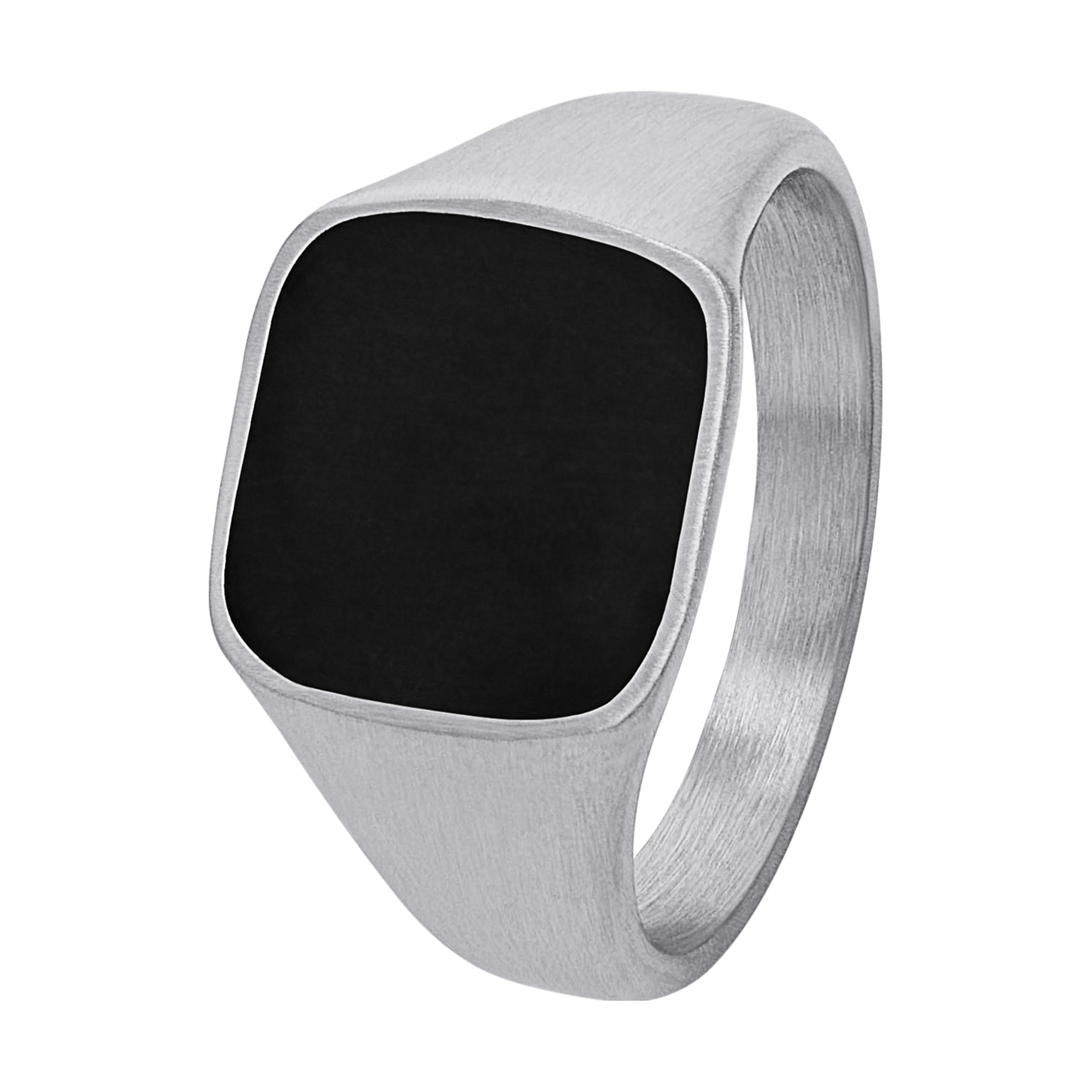 s.Oliver Ring Edelstahl Epoxy Herren Ringe, Schwarz, Kommt in Schmuck Geschenk Box – Ansicht 2