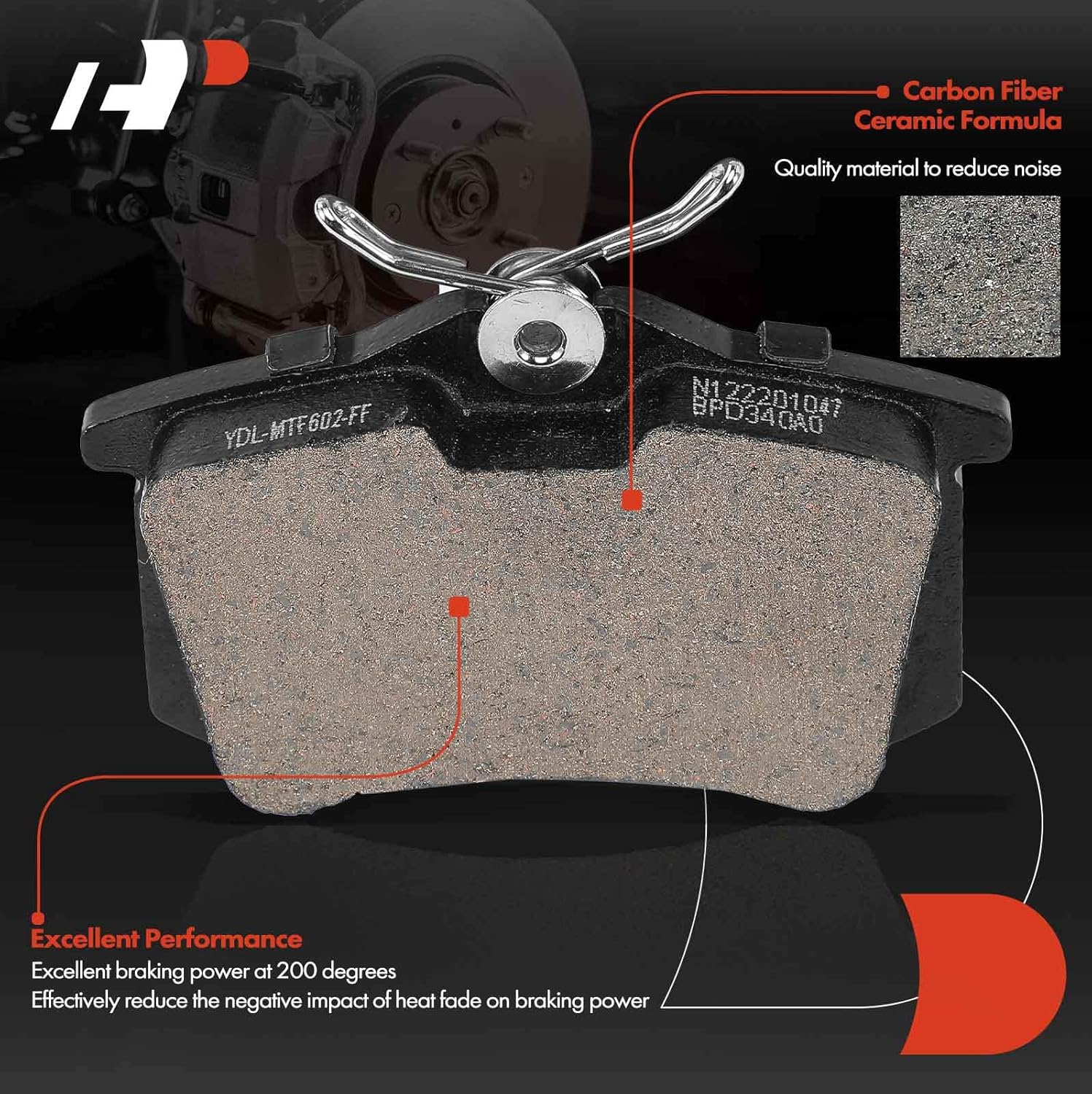A-Premium 9.14 inch (232mm) Rear Drilled and Slotted Disc Brake Rotors + Ceramic Pads Kit Compatible with Select Volkswagen, Audi Models - Jetta 2000-2006, Golf 1999-2006, Golf City, Beetle, TT