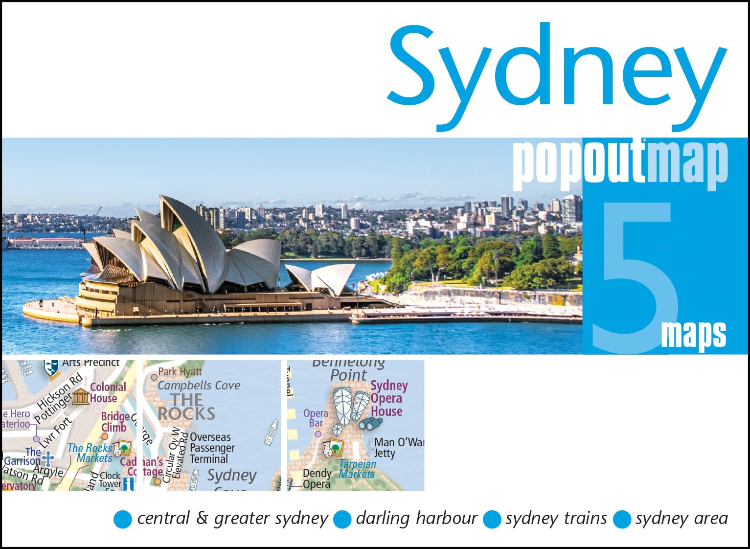 Sydney PopOut Map - pocket-size, pop up map of Sydney city ce... - 9781917131308